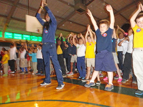 MBHS Foundation Gifts in Action - Rebecca Alexander Rewards Winners of GoNoodle Contest